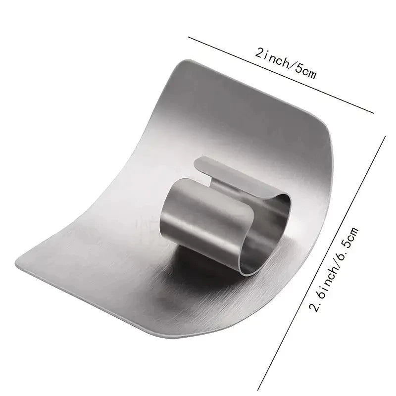 Stainless Steel Vegetable Cutting Finger Guard Hand Guard Kitchen Gadget Protective Cover