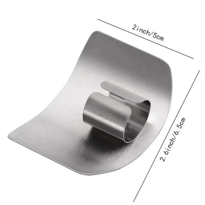 Stainless Steel Vegetable Cutting Finger Guard Hand Guard Kitchen Gadget Protective Cover