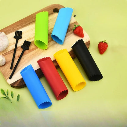 Garlic Peeler, Manual Press Type Garlic Peeler, Garlic Pounding and Peeling Tool, Hand Rubbing Garlic Peeler, Kitchen Small Tool