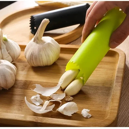 Garlic Peeler, Manual Press Type Garlic Peeler, Garlic Pounding and Peeling Tool, Hand Rubbing Garlic Peeler, Kitchen Small Tool